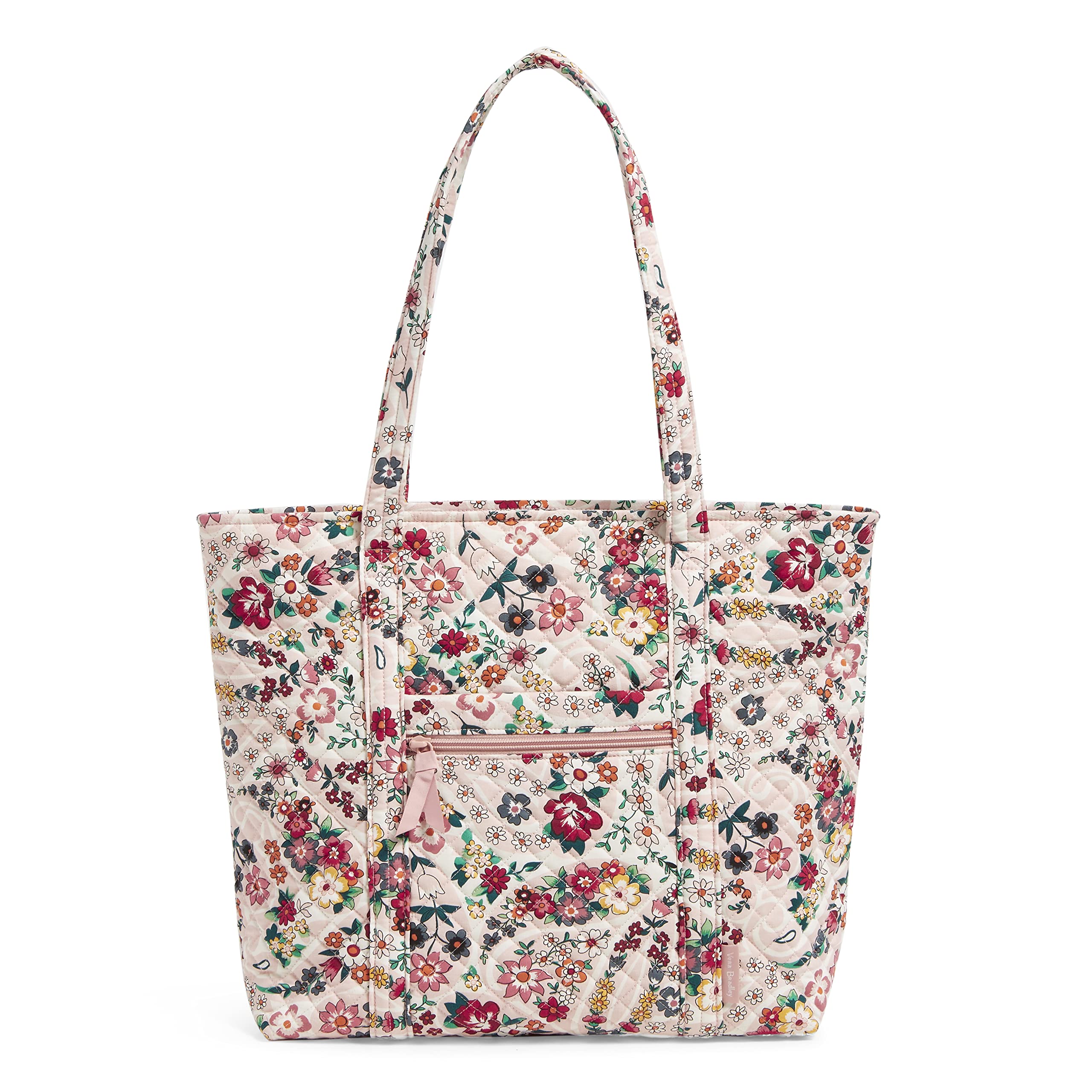 Vera Bradley Women's Cotton Vera Tote Bag - Stylish & Spacious Handbag for Work, Travel & Everyday Use | Perfect Gift for Women