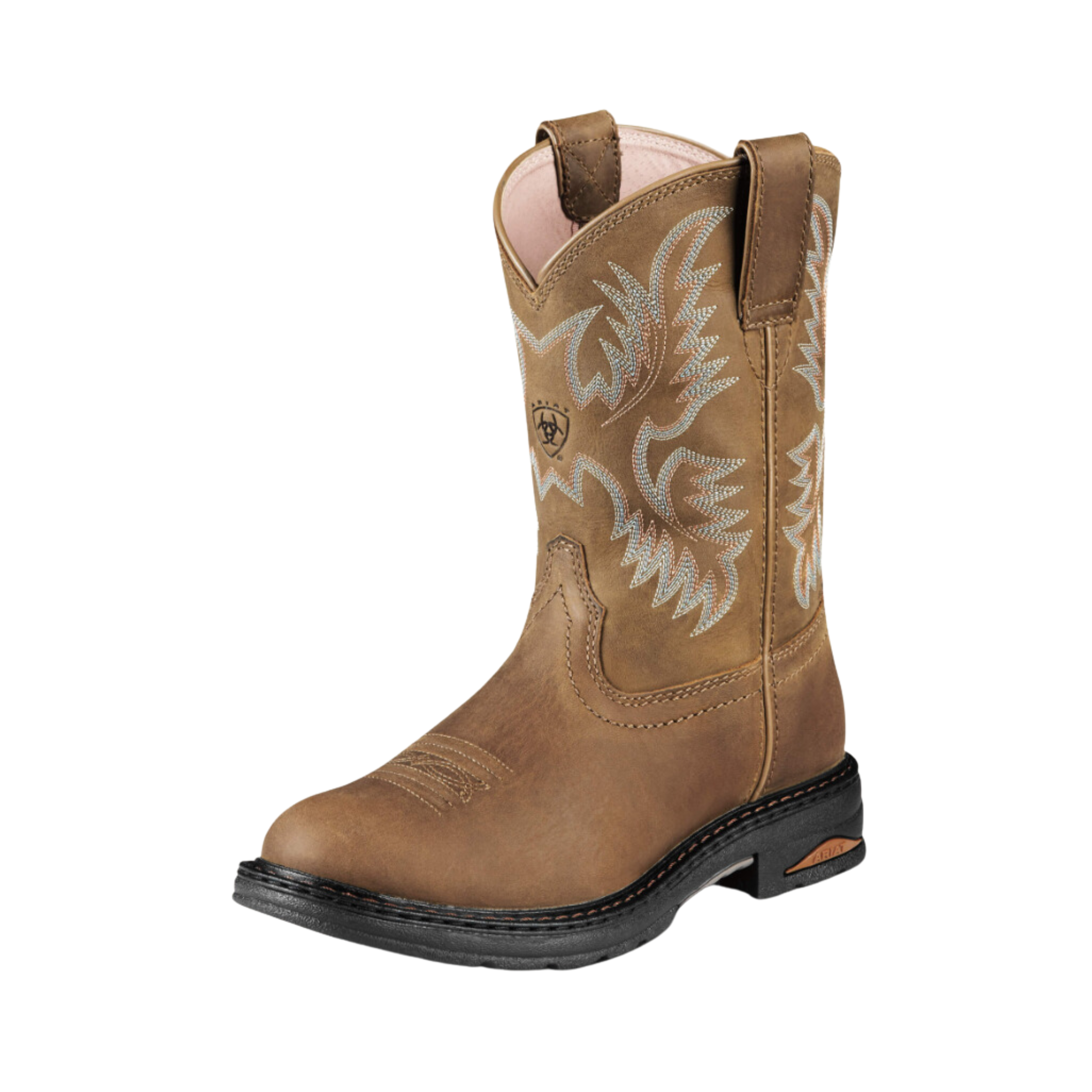 Women's Tracey Pull On Composite Toe Work Boots - Dusted Brown (B Width) - Comfortable & Durable for Construction, Warehouse & Outdoor Work