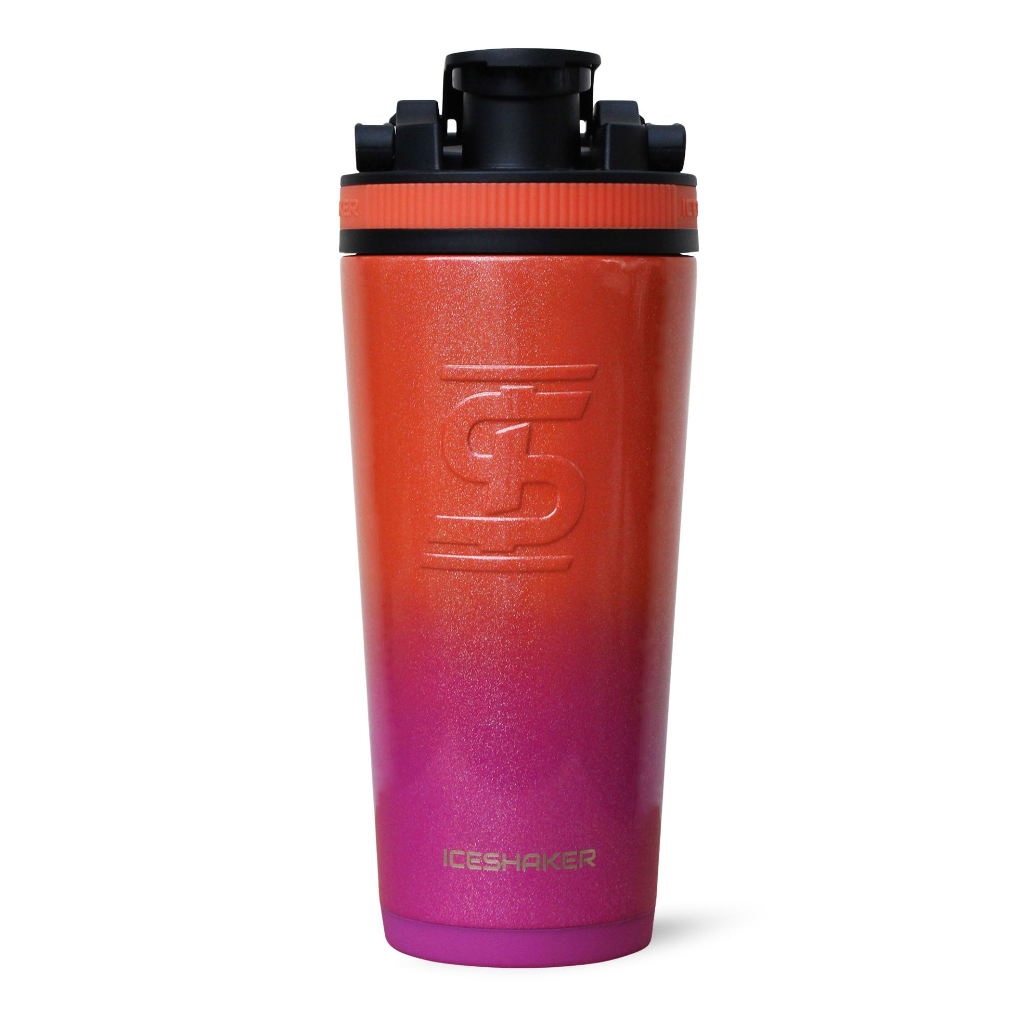 Ombre Series 26oz Ice Shaker Bottle - Leak Proof Protein Shaker Cup for Gym & Workouts - Summer Escape Collection - Perfect for Protein Shakes, Smoothies & Post-Workout Drinks