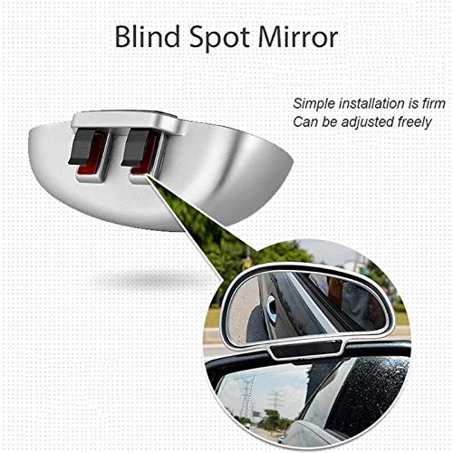 Car Blind Spot Mirror - Wide Angle Adjustable Convex Clip-On Mirror for Enhanced Rear View Safety (Left/Right) | Perfect for Parking, Lane Changing & Safe Driving