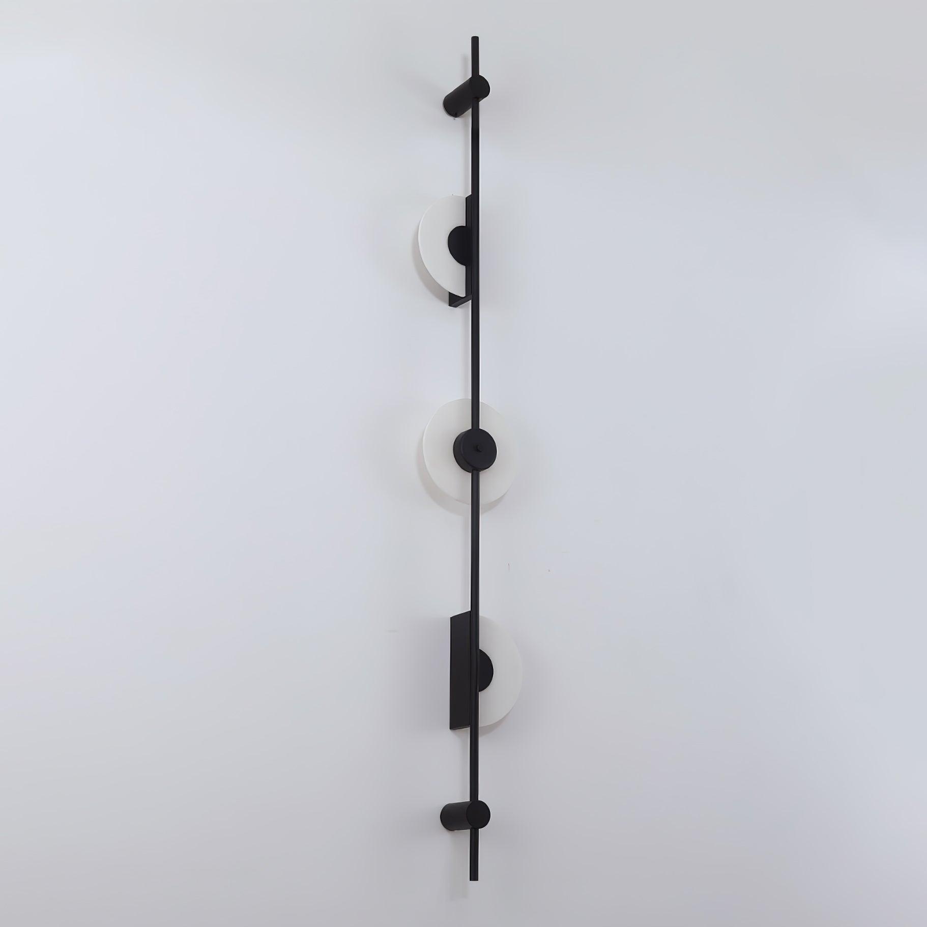 Alabaster Vertical Plug-in Wall Sconce - Modern Plug in Wall Light Fixture for Bedroom, Living Room & Hallway Lighting Decor