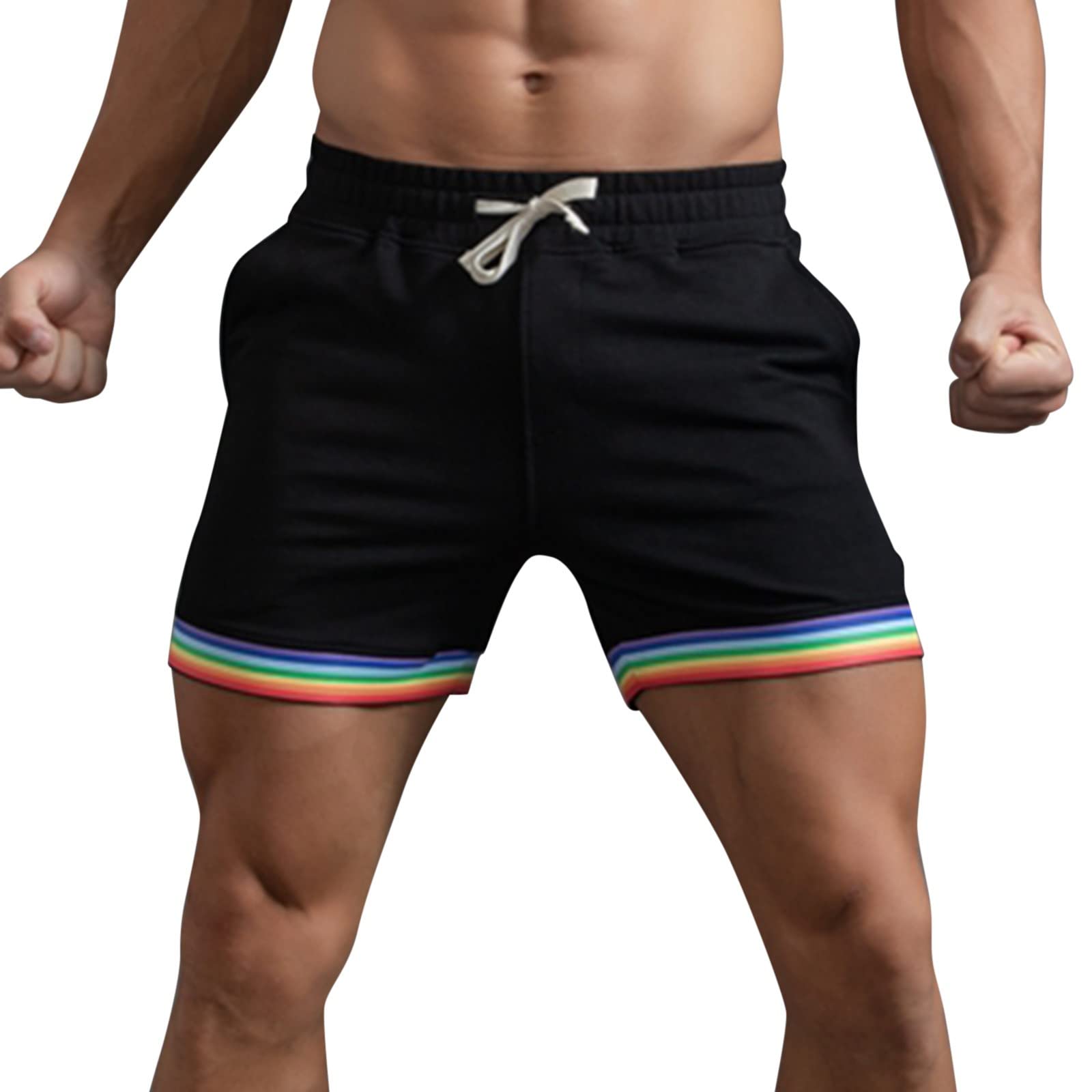 **Men's Big & Tall Quick Dry Gym Shorts - Lightweight Running & Training Fitness Bermuda Shorts for Workout, Jogging, and Outdoor Activities**