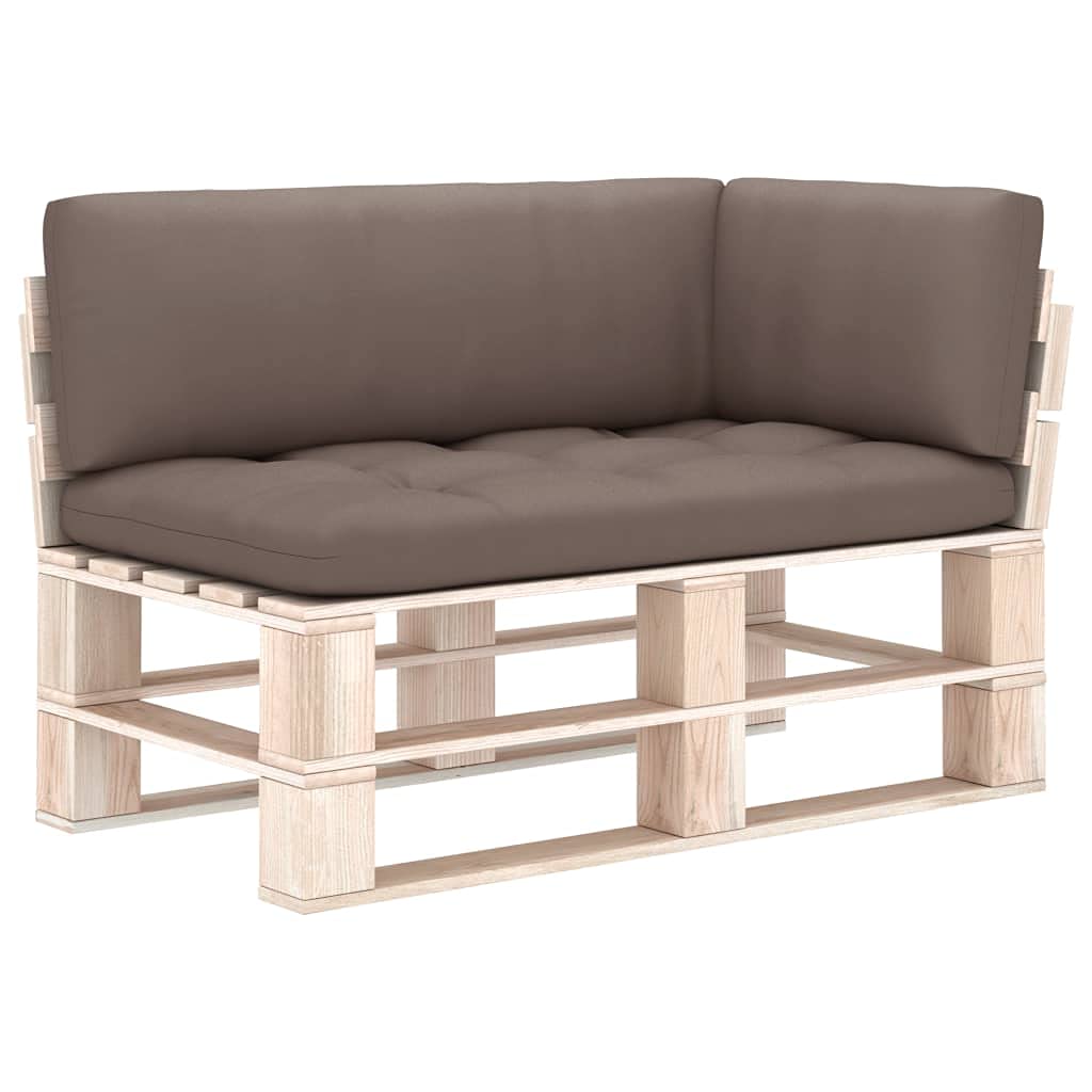 Aisifx 3-Piece Pallet Sofa Cushion Set in Taupe - Comfortable & Durable Outdoor/Indoor Furniture Cushions for Patio, Deck, or Living Room