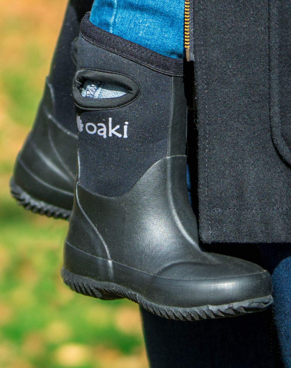 OAKI Kids Neoprene Rain Boots - Waterproof Snow Boots for Boys & Girls - Warm Muck Boots for Outdoor Play, Hiking & Puddles Jumping