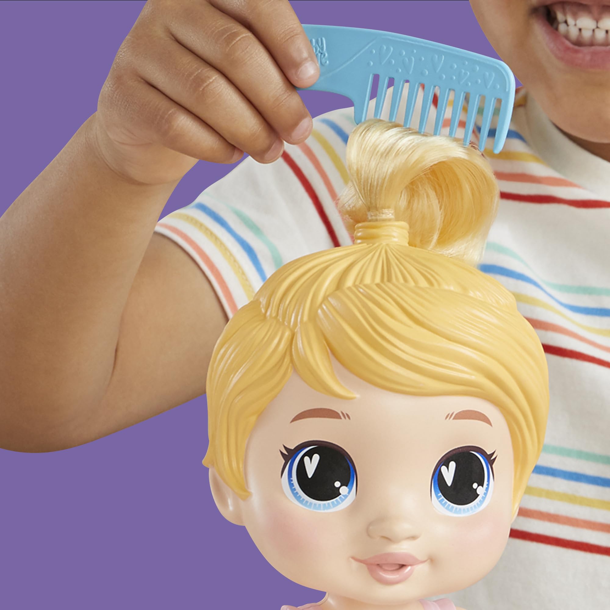 Baby Alive Shampoo Snuggle Harper Hugs Blonde Hair 11 Inch Water Baby Doll Playset - Interactive Bath Time Toy for 3 Year Old Girls & Boys, Perfect for Pretend Play and Sensory Development