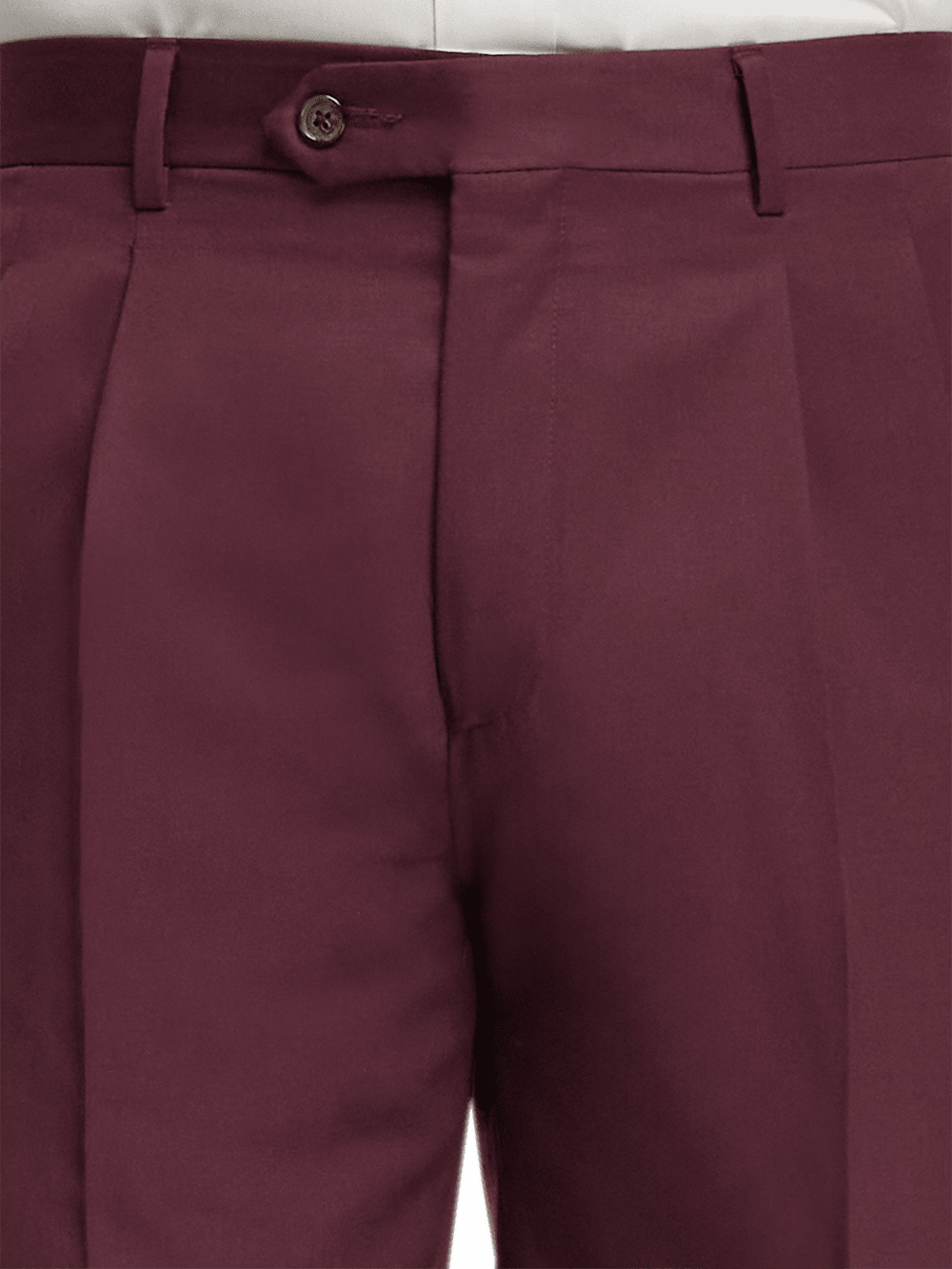 Premium Wool Gabardine Dress Pants for Men - Classic Burgundy Color | Office Wear, Business Attire & Formal Occasions