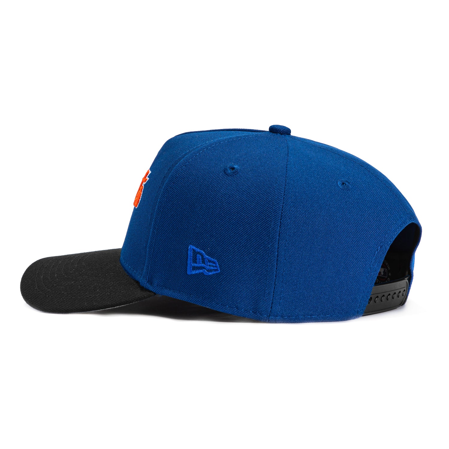 New Era 9Forty A-Frame New York Mets Los Mets Script Snapback Hat - Royal & Black - Official MLB Baseball Cap for Men & Women - Perfect for Games, Streetwear & Sports Fan Fashion