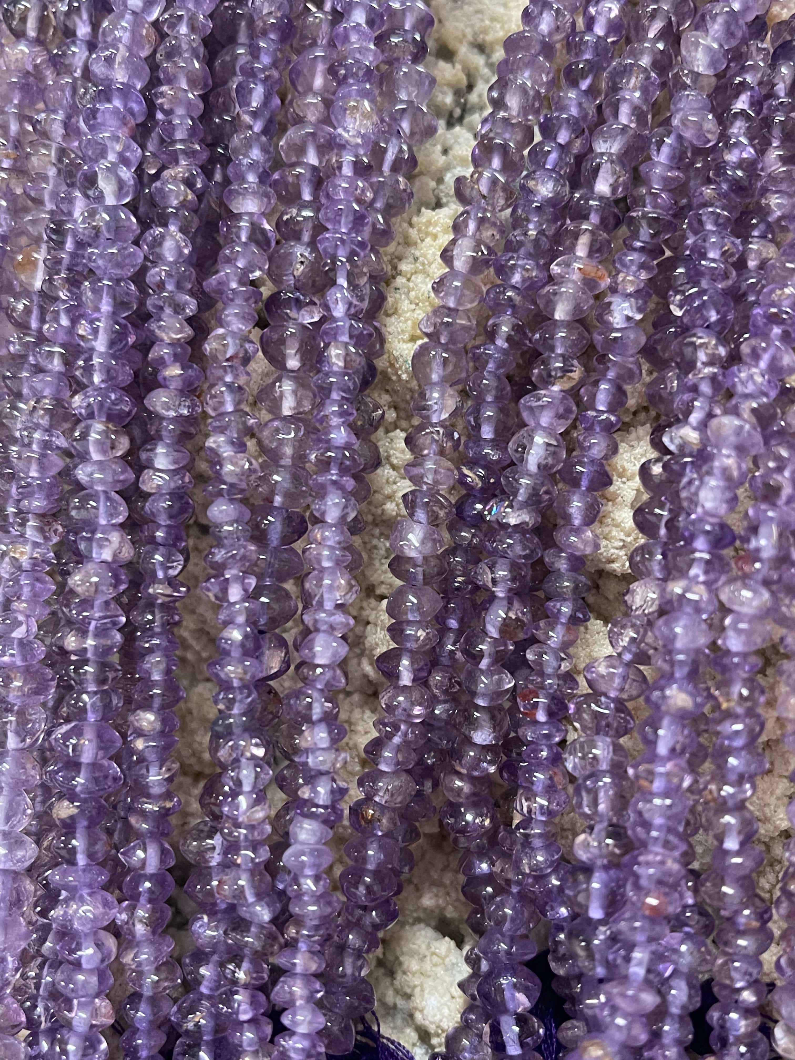 Natural Amethyst Bead Strand for Jewelry Making - 6mm Round Gemstone Beads for Necklace, Bracelet DIY - Healing Crystal for Meditation & Spiritual Gifts