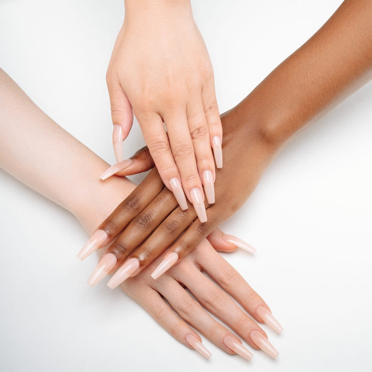 Apres Gel X Neutrals Chloe Sculpted Tips 150pc Long Square Nail Extensions - Natural Nude Press On Nails for Salon Quality Manicure at Home, Perfect for Weddings, Parties & Special Occasions