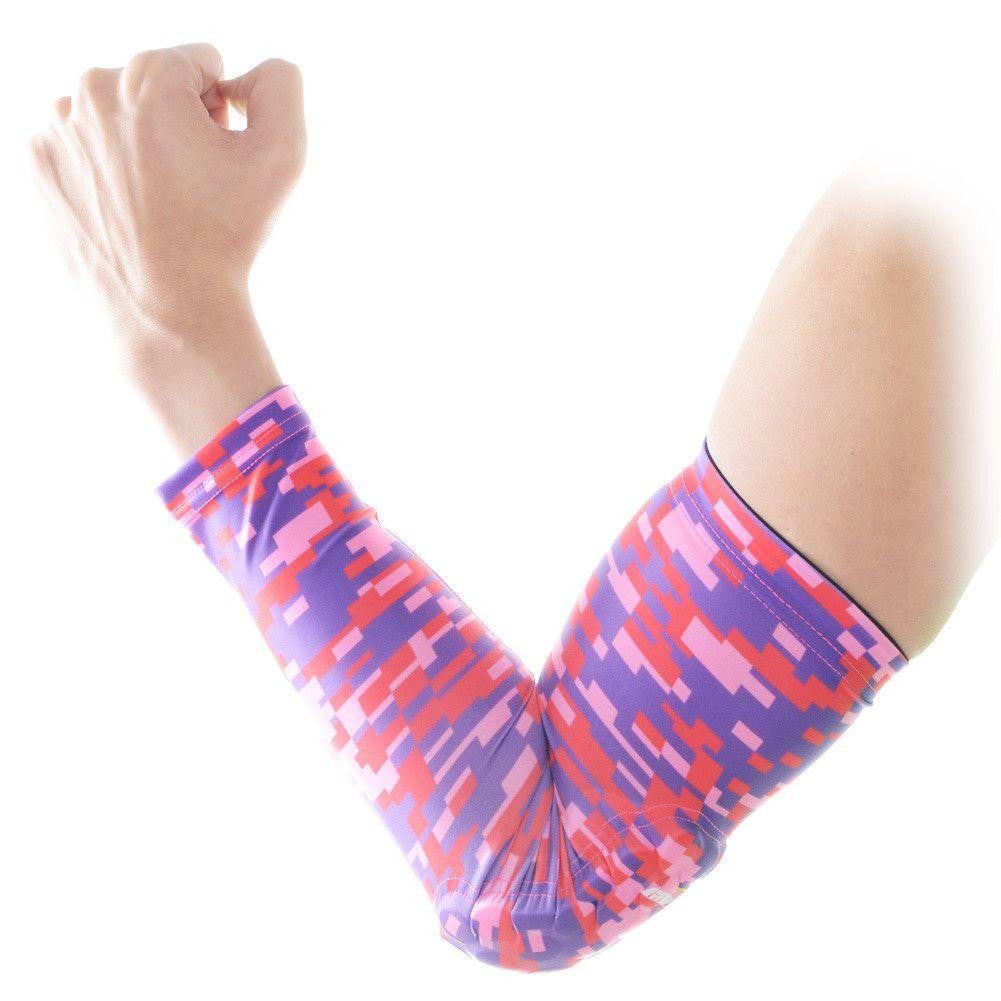 Breathable Basketball Arm Sleeve with Cushion Pad - Compression Sleeve for Men & Women - Perfect for Training, Games & Outdoor Sports