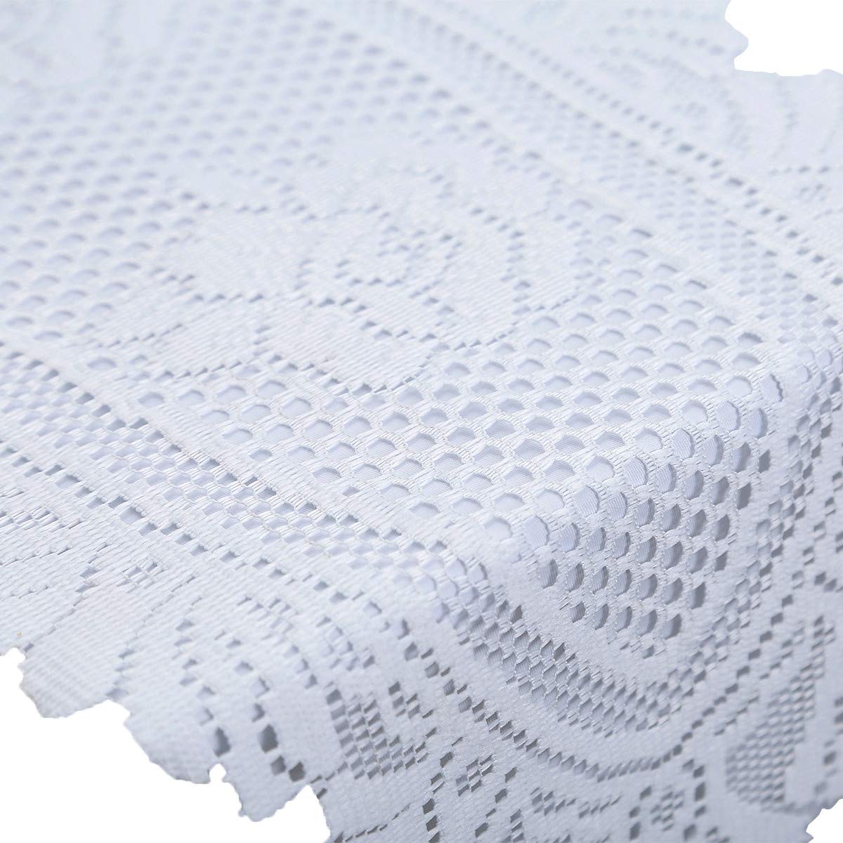 Elegant White Lace Table Runner 13 x 59 Inch - Perfect for Wedding Decor, Party Centerpiece & Coffee Table Decor - Boho Chic Home Decor for Dining Table, Buffet & Special Events