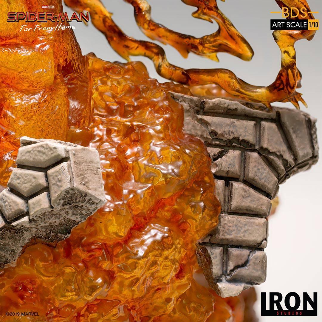 Iron Studios Spider-Man: Far From Home Molten Man BDS Art Scale 1/10 Statue - Premium Collectible for Marvel Fans & Home Decor
