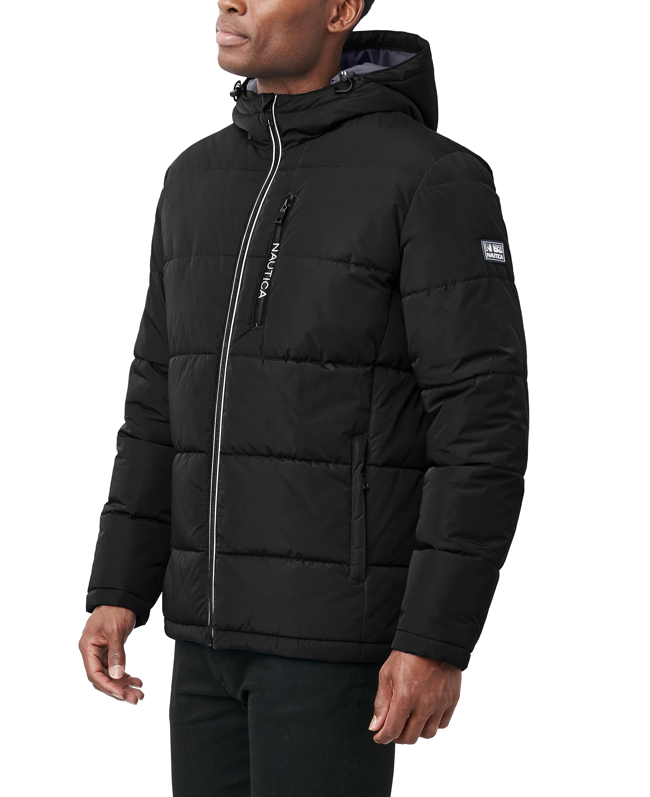 Nautica Men's Waterproof Windproof Hooded Parka Jacket - Winter Outerwear for Hiking, Camping & Outdoor Activities