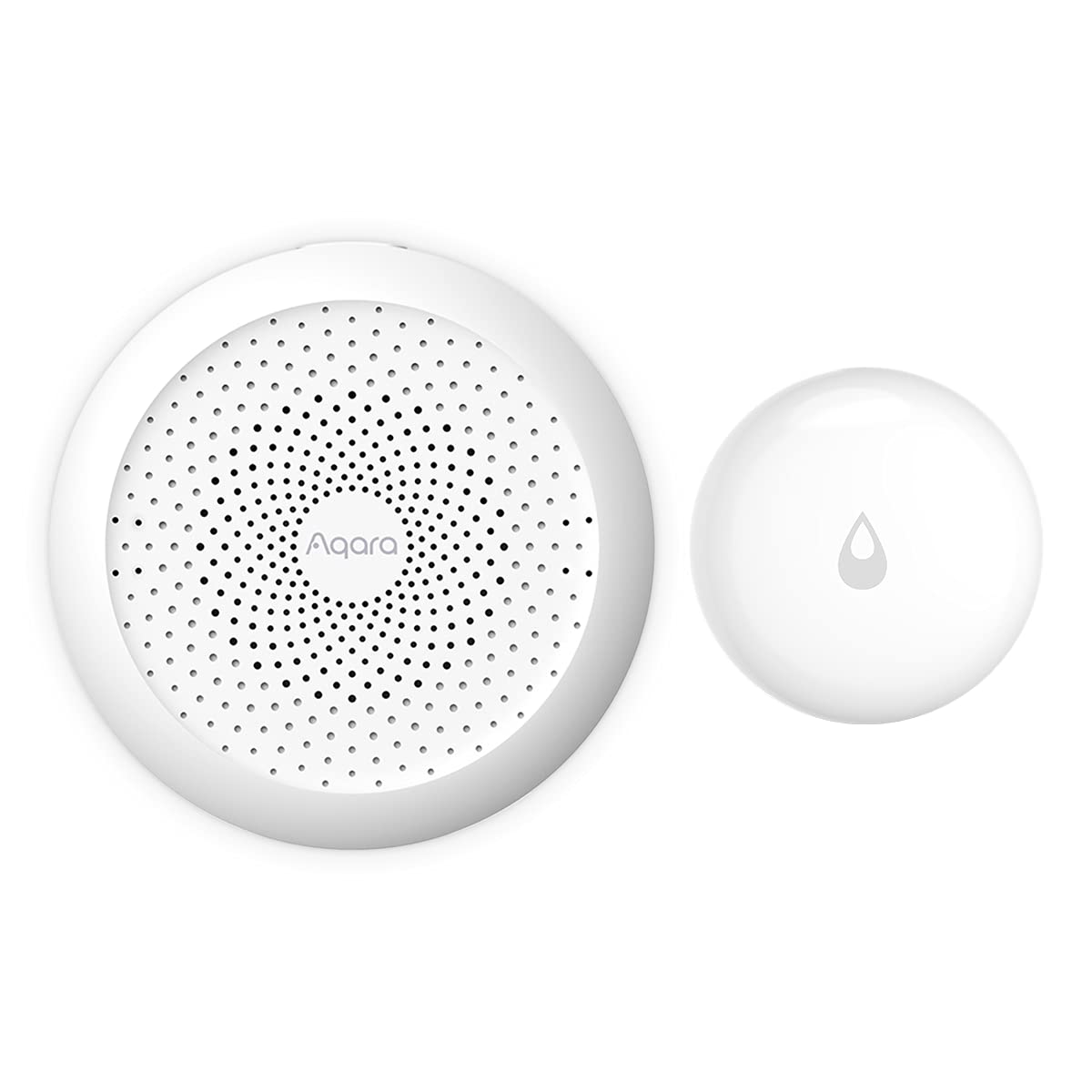 Aqara Smart Hub M1S Plus with Wireless Water Leak Sensors - Smart Home Alarm System & Automation Detector for Kitchen, Bathroom & Basement