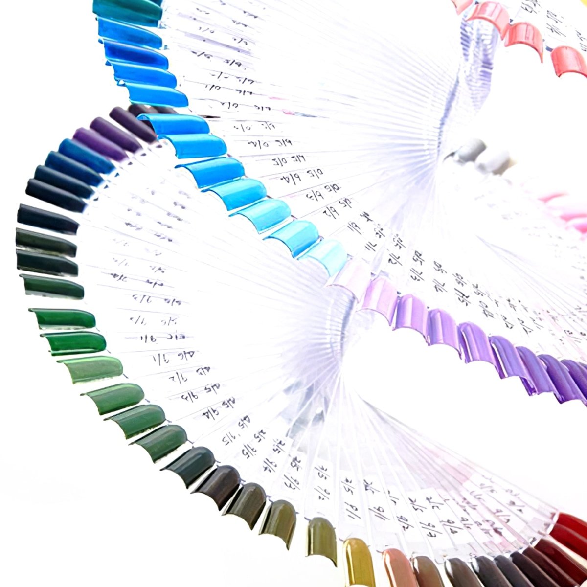120 Pcs Nail Tips for Nail Art Display - Professional Acrylic Nail Practice Set for Salon, Manicure Training & DIY Home Nail Art (Great for Beginners & Nail Technicians)