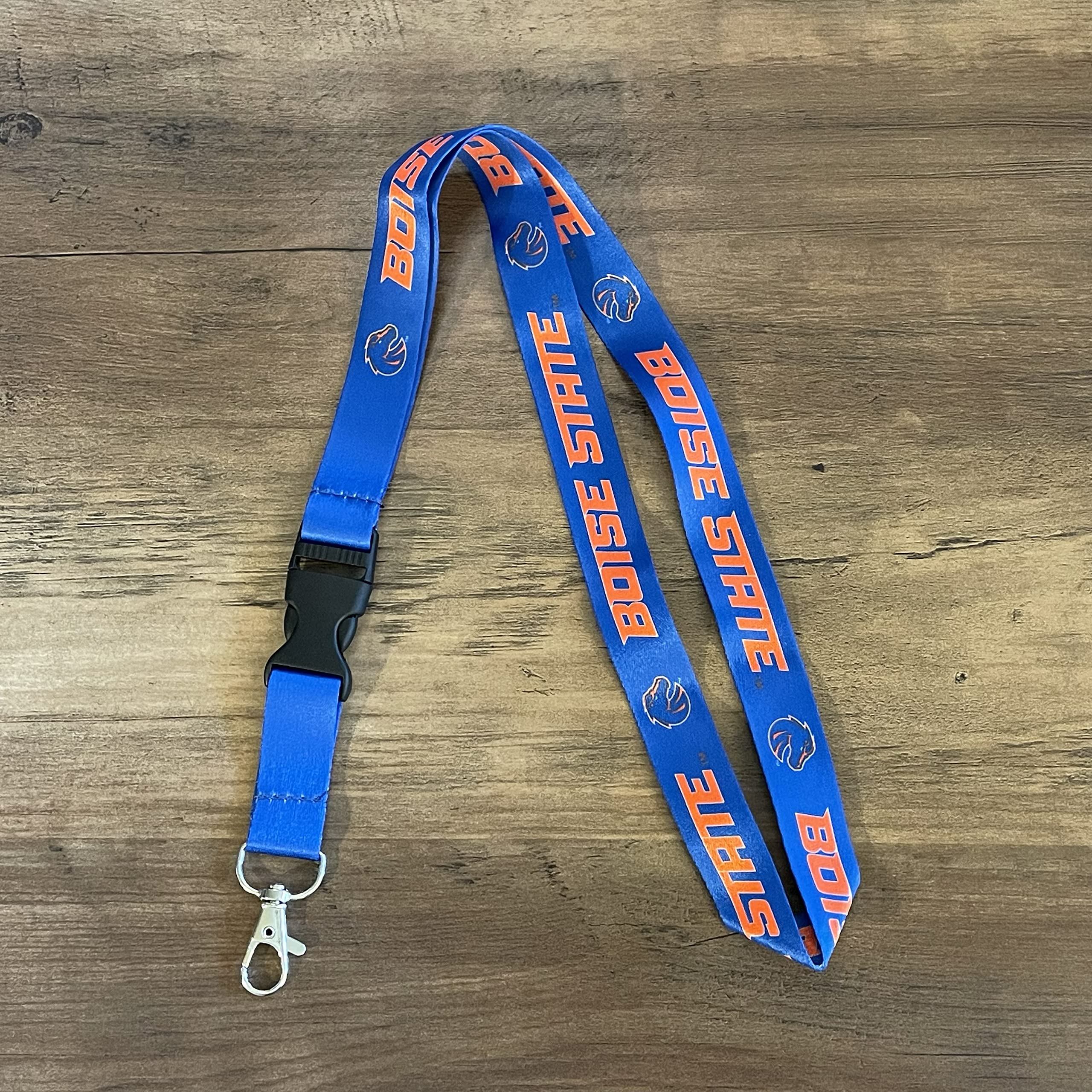 BSU Broncos Keychain Lanyard - Detachable Breakaway for Keys & ID Badge (Blue) - Perfect for School & Work
