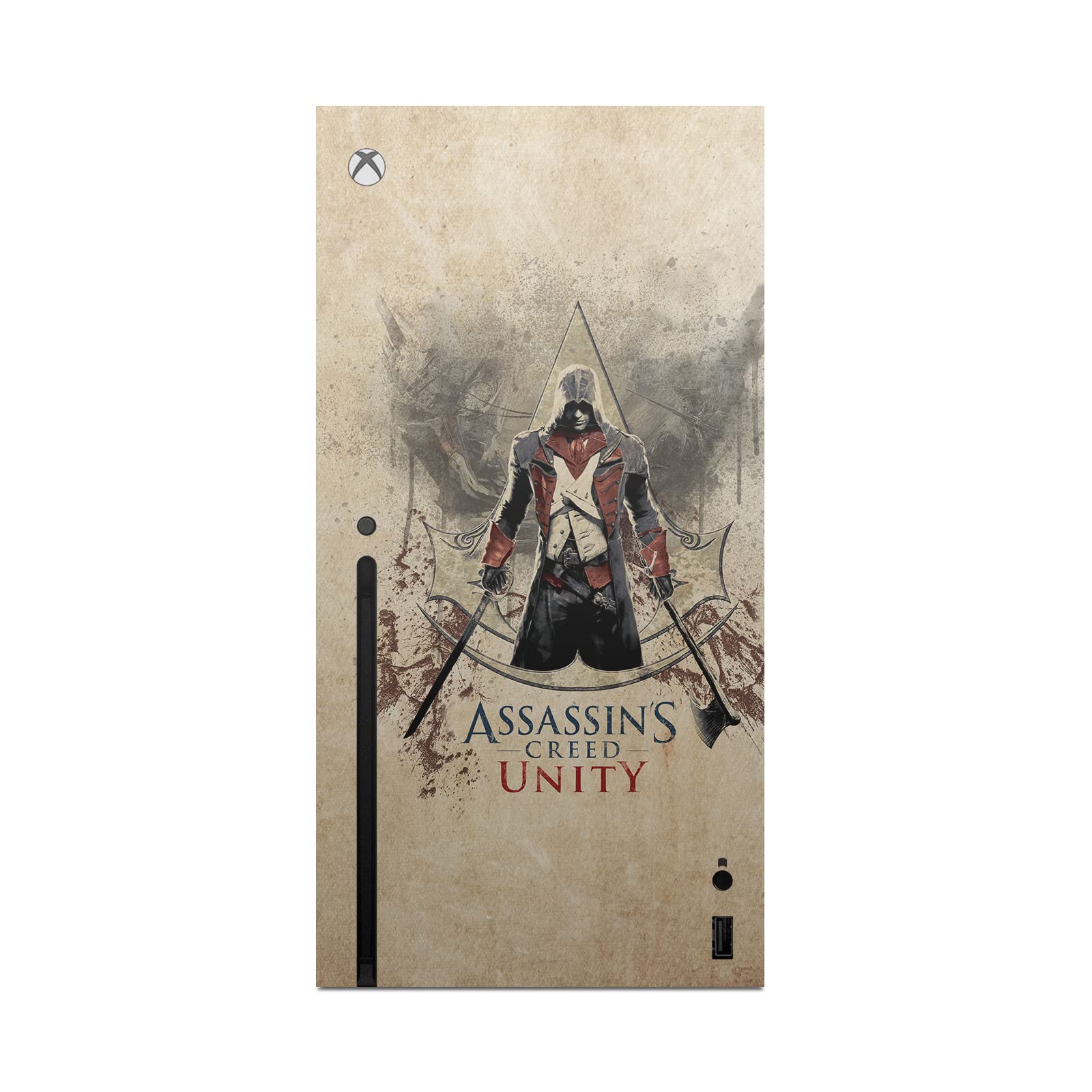 Officially Licensed Assassin's Creed Arno Dorian Unity Vinyl Sticker Decal - Compatible with Xbox Series X Console & Controller Bundle - Gaming Skin Cover for Enhanced Protection & Style - Perfect for Gamers & Collectors