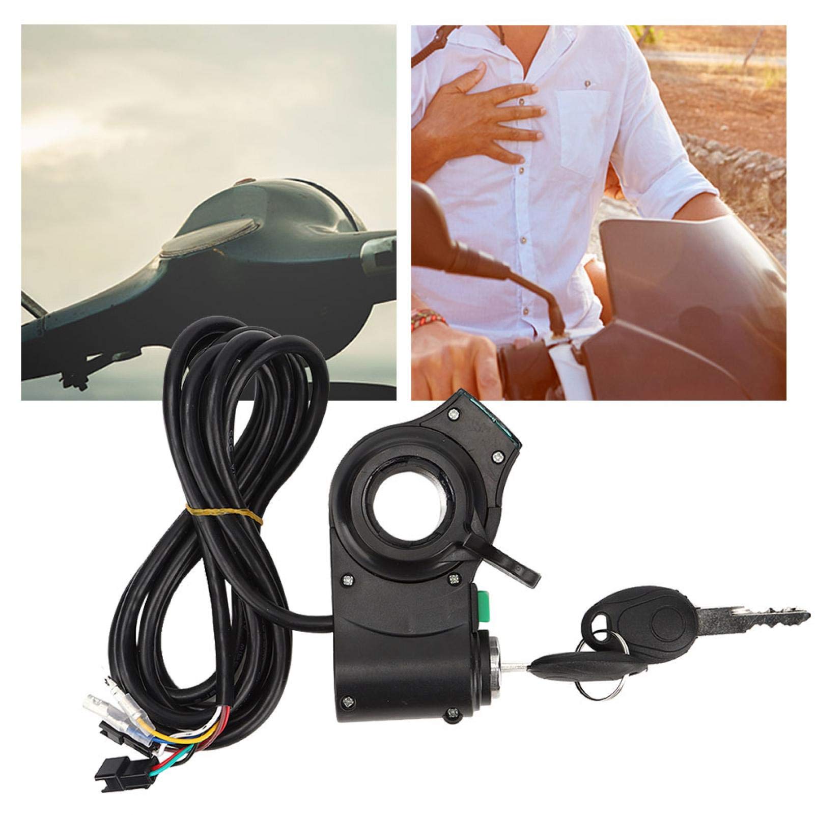Emoshayoga E-Scooter Throttle Grip - Universal Electric Scooter Replacement Part with Auto-Identification & Red LED Display - Perfect for Commuting, Urban Travel & Last-Mile Transportation
