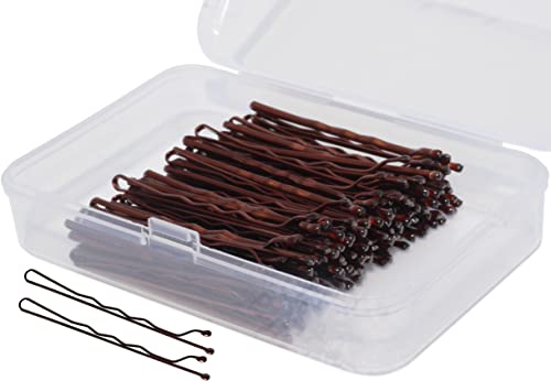 100 Brown Bobby Pins 5.5CM