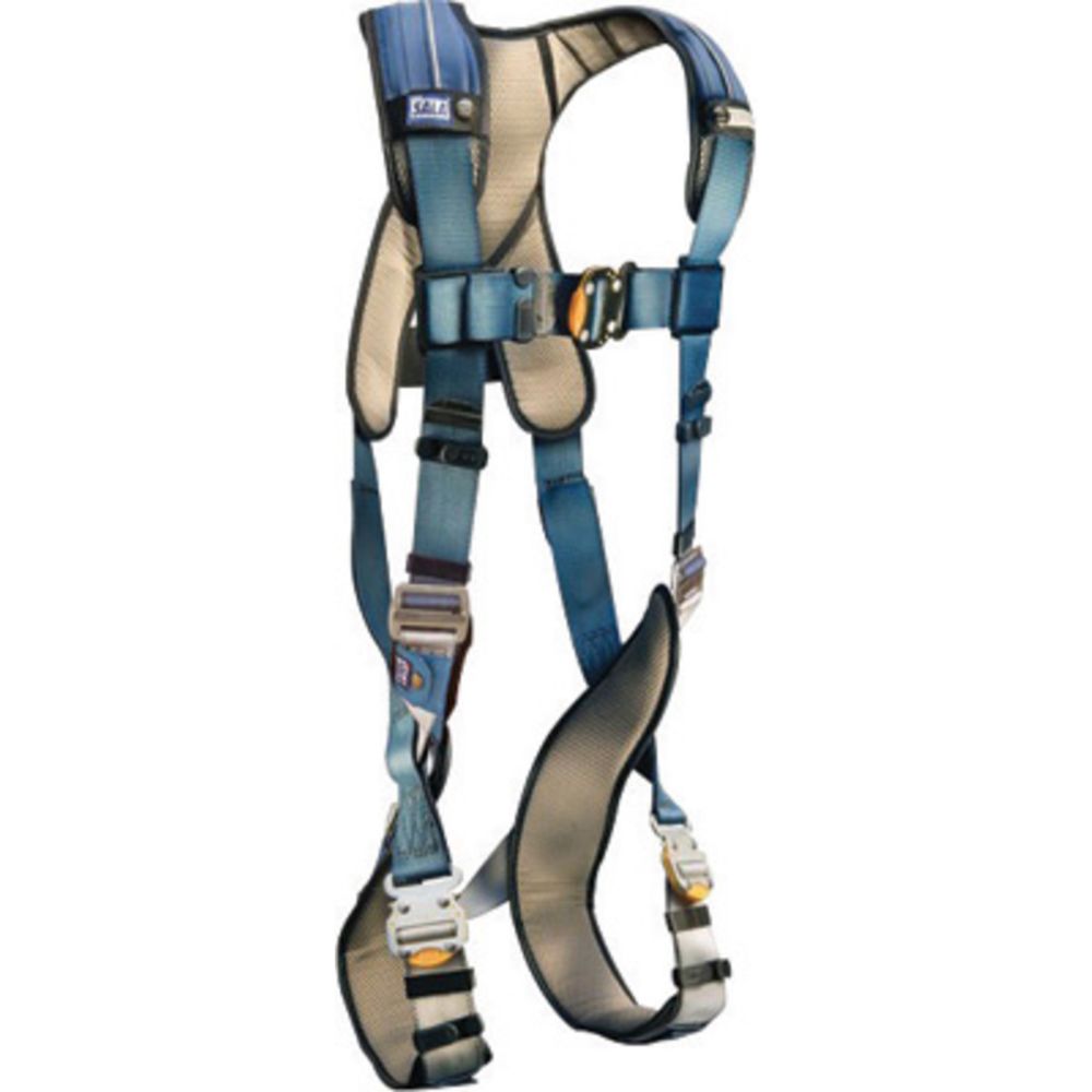 3M DBI SALA Small ExoFit XP Full Body Safety Harness with Back D-Ring - Adjustable Vest Style Fall Protection with Quick-Connect Chest & Leg Straps, Belt Loops & Removable Padding - Ideal for Construction, Roofing & Industrial Work