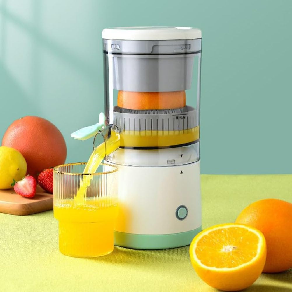 2025 New Automatic Separation Juicer - Electric Lemon Juicer with USB Charging, Portable Rechargeable Juicer Machine, Mini Multifunctional Fruit Squeezer for Home & Travel (White) | Perfect for Fresh Juice, Cocktails & Healthy Snacks