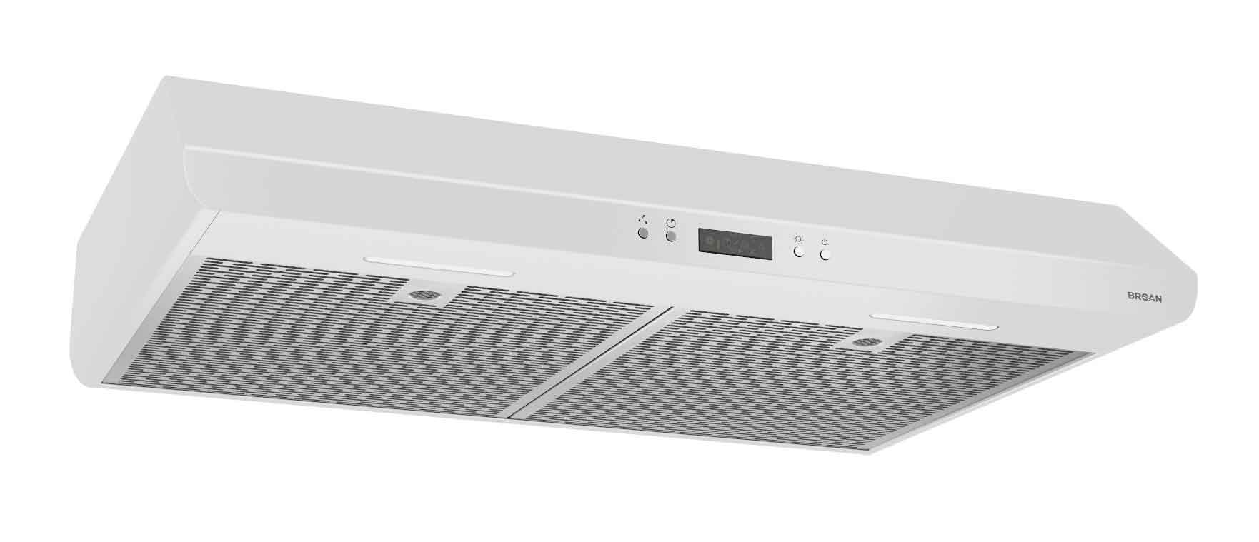 Broan White 30-Inch 450 CFM Under Cabinet Range Hood BKDJ130WH - Powerful Kitchen Ventilation for Smoke & Odor Removal