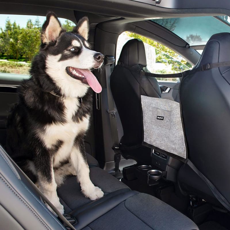 ZippyPaws Adventure Car Front Seat Barrier for Dogs - Pet Travel Safety Barrier, Adjustable Mesh Car Divider for SUVs & Sedans - Keep Pets Secure During Road Trips & Daily Commutes