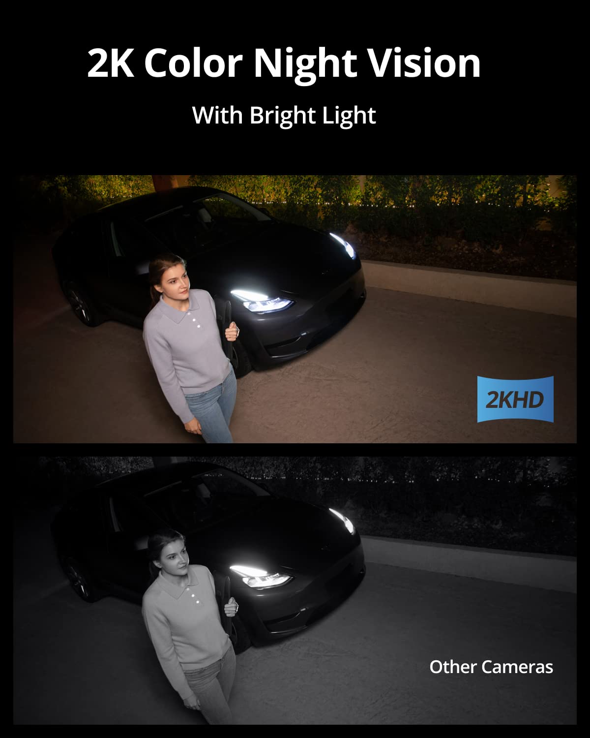 eufy Security S100 Wired Wall Light Cam - 2K Outdoor Security Camera with 1200 Lumen Light, Color Night Vision & AI Smart Detection | Motion-Activated, IP65 Waterproof | Perfect for Home Security, Porch Lighting & Backyard Surveillance