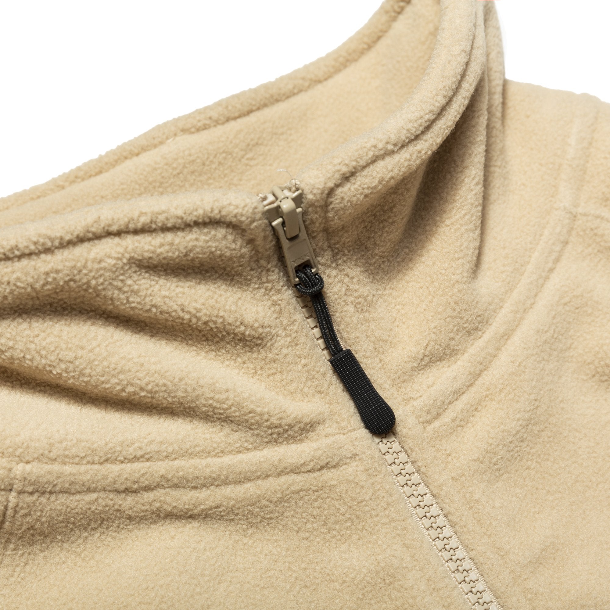Chrystie NYC Women's Mock Neck Half-Zip Polar Fleece Sweater - Cream | Warm Winter Pullover for Casual Outfits & Outdoor Activities