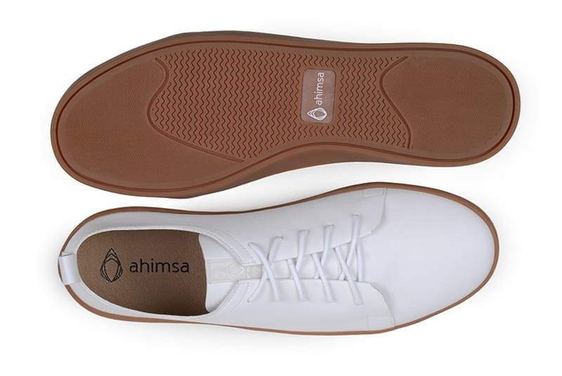 Andy Unisex Vegan Leather Sneakers - White | Eco-Friendly Comfortable Shoes for Men & Women | Perfect for Casual Wear, Work & Outdoor Activities