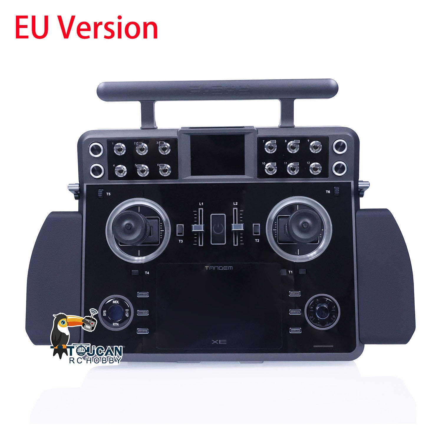 FrSky Tandem XE Transmitter with 3D Gimbal - 4000mAh/7.4V Battery RC Truck Remote Controller - ETHOS System - 86x61x20mm - 8GB Storage - Perfect for RC Cars, Drones, and Airplane Models