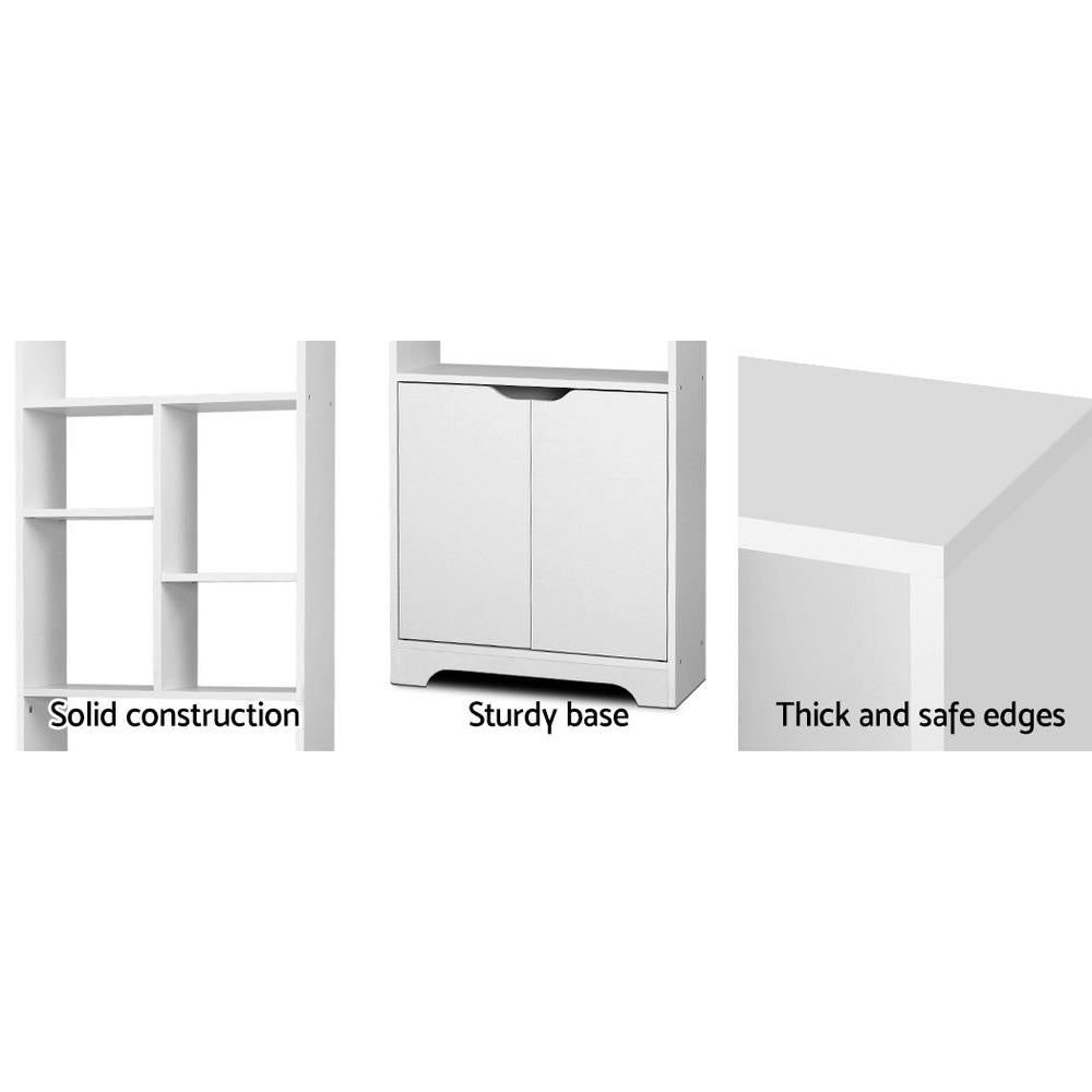 Adjustable Bookshelf Display Shelf - 5-Tier Storage Cabinet Bookcase Stand Rack for Living Room, Office & Bedroom Organization