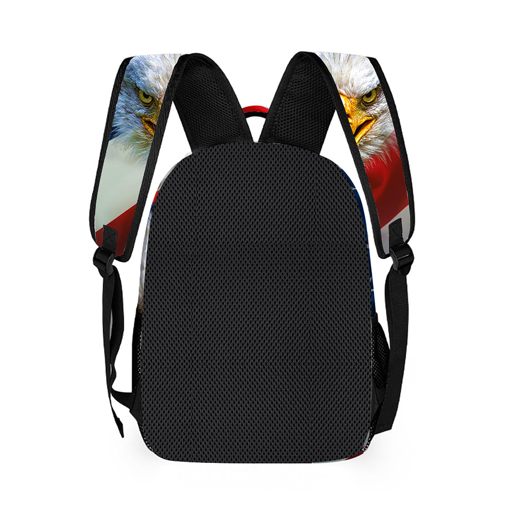 Classic Eagle Backpack - Lightweight Durable Laptop Bag with 3D Printing & Multiple Pockets | Stylish Shoulder Backpack (Eagle & American Flag Design) - Perfect for School, Travel, Work & Outdoor Adventures