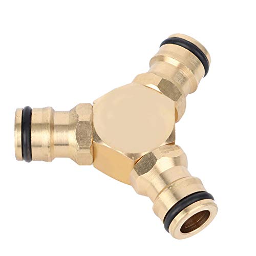 0.6In Hose Adapter - Heavy Duty Brass Garden Hose Connector for Home, Lawn & Gardening Supplies | Perfect for Watering Plants, Washing Cars & Outdoor Cleaning