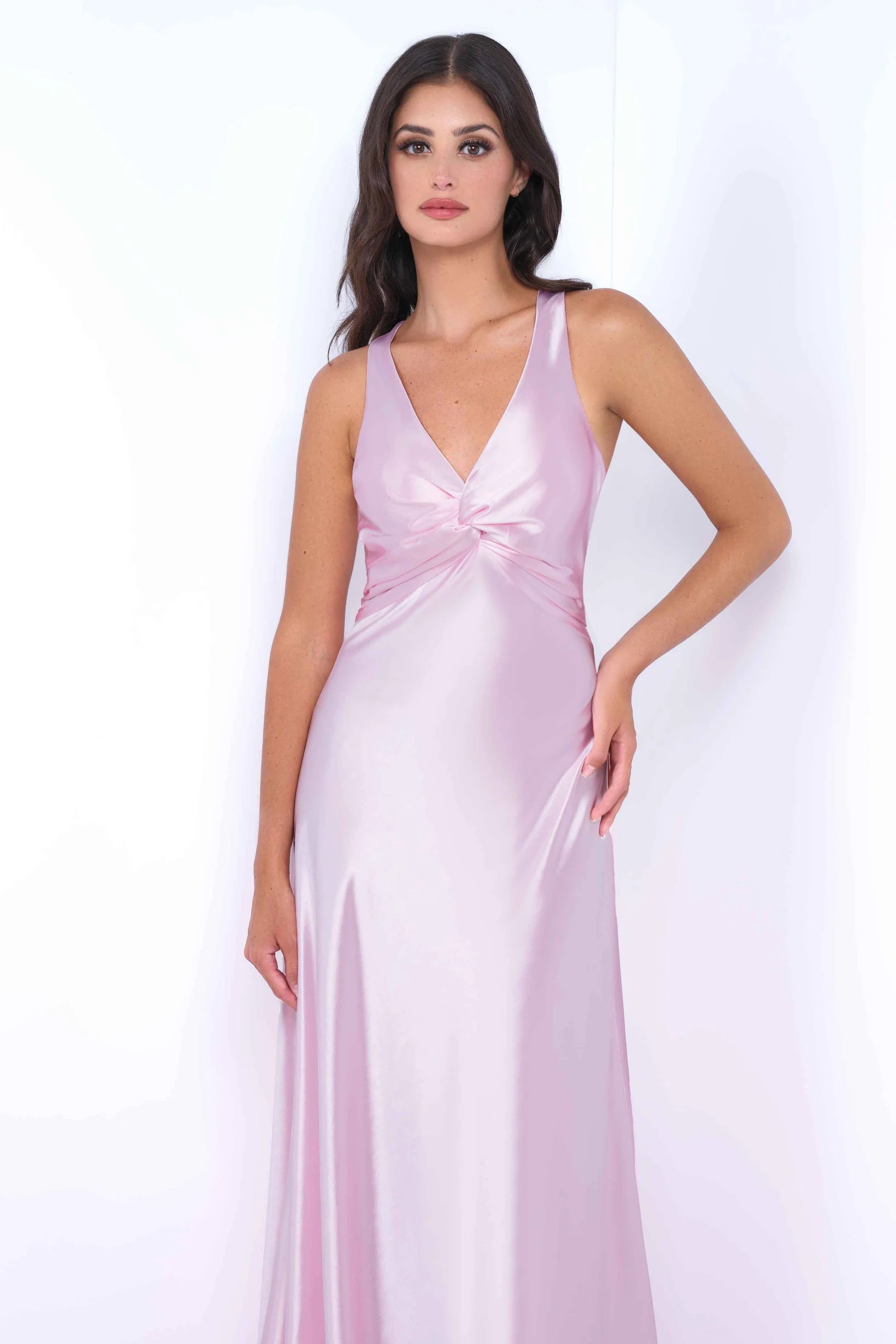 Odette Maxi Dress in Pink - Elegant Long Flowy Dress for Women, Perfect for Summer, Beach, Parties & Special Occasions