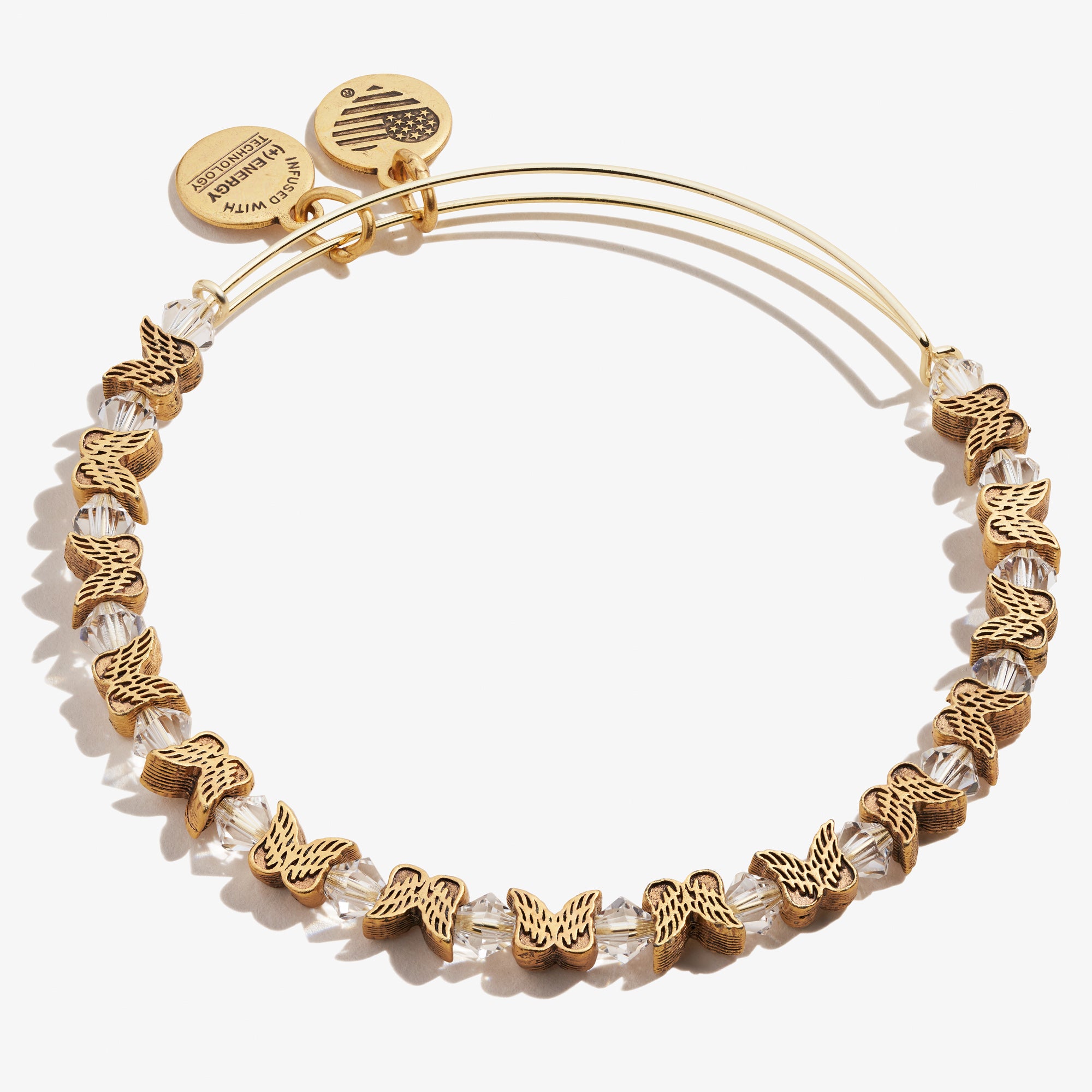 Angel Wing Beaded Bangle Bracelet - Elegant Boho Handmade Jewelry for Women - Perfect for Parties, Weddings & Everyday Wear