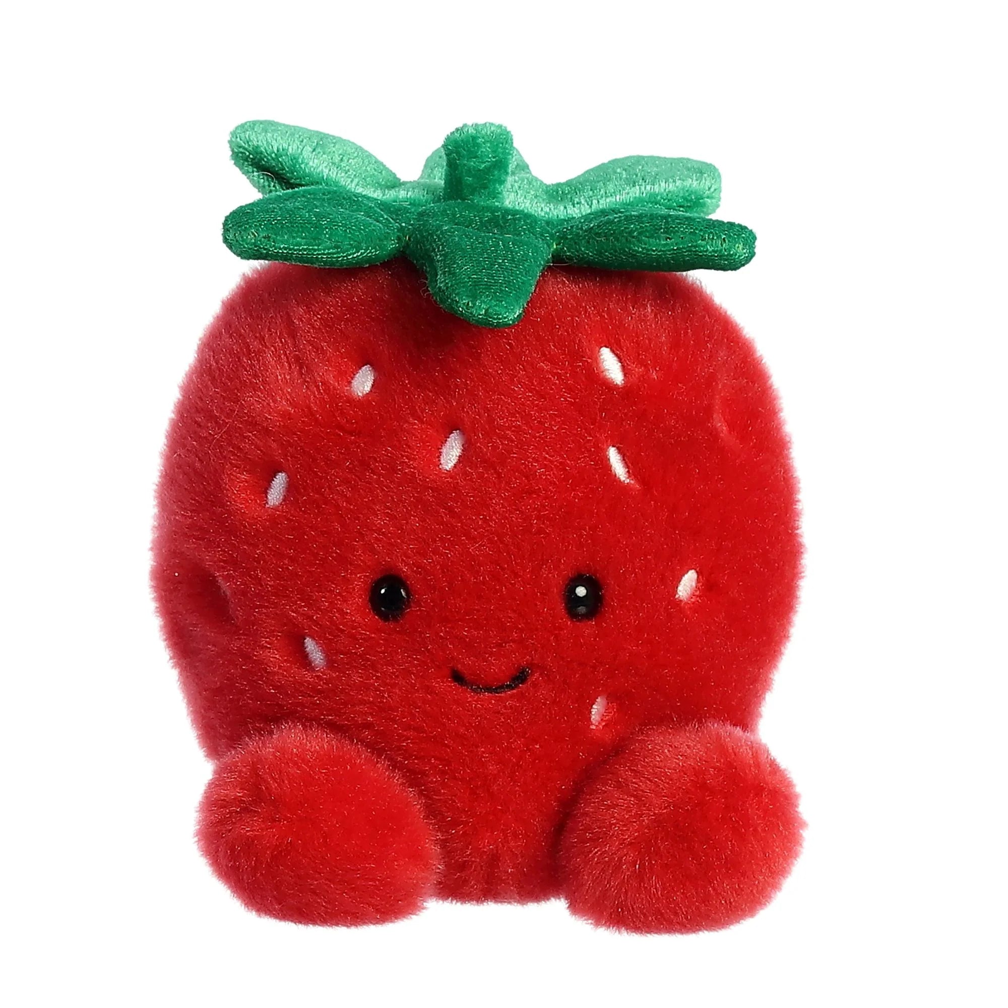Palm Pals 5 Juicy Strawberry Plush Toy - Soft & Cute Stress Relief Toy for Kids & Adults - Perfect for Gifts, Decor, and Anxiety Relief