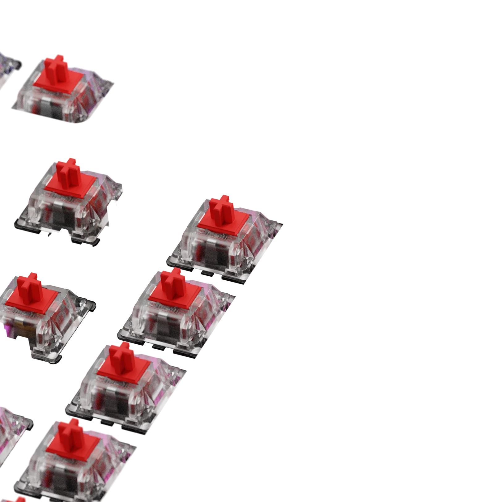 Glorious Fox Standard MX 75 ISO Mechanical Keyboard Switches - Compatible with 75% ISO Layout Gaming Keyboards for PC & Mac - Perfect for Esports, Typing & Office Work