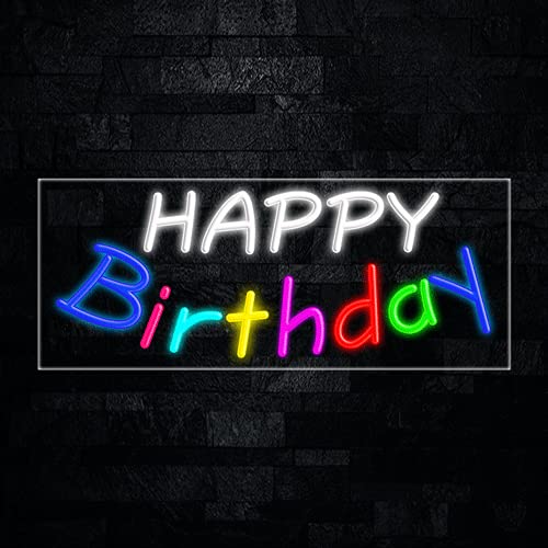 Happy Birthday LED Neon Sign - 30