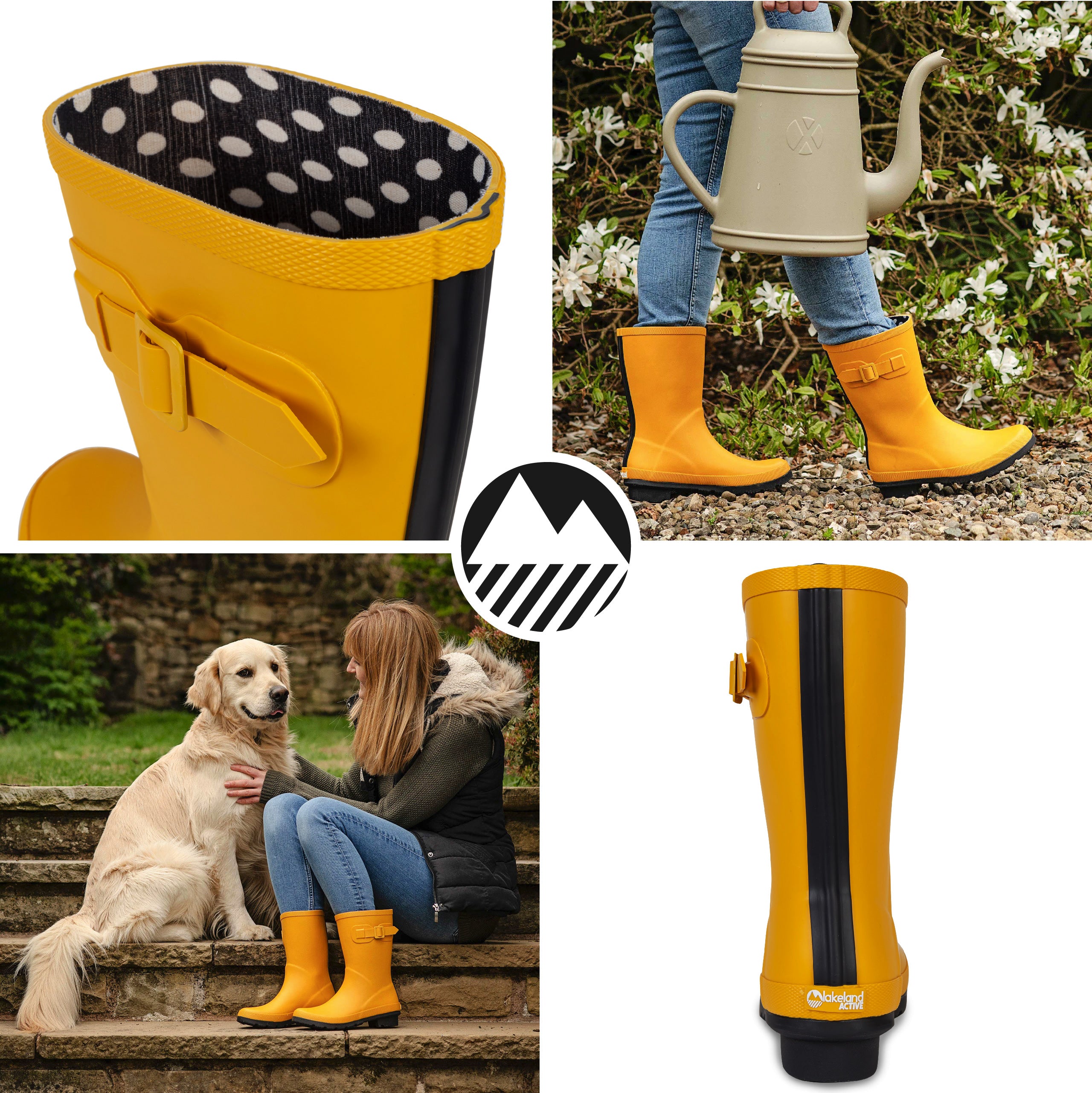 Women's Lyzzick Waterproof Wellington Boots - Comfortable Rain & Garden Boots for Outdoor Activities, Hiking & Farming