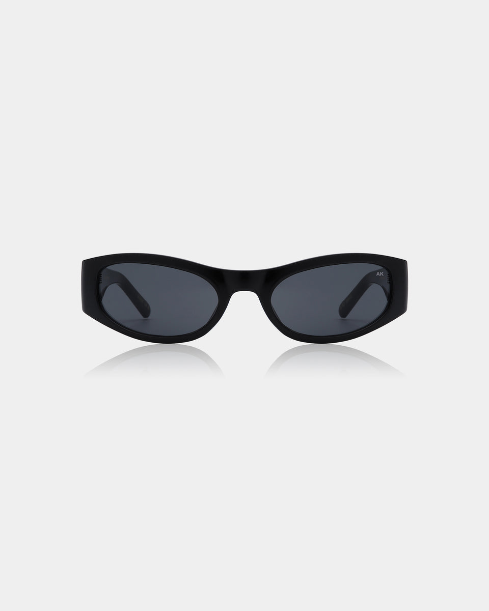 A. Kjaerbede Black Gust Sunglasses - Polarized UV Protection for Men & Women - Perfect for Driving, Beach, and Outdoor Activities