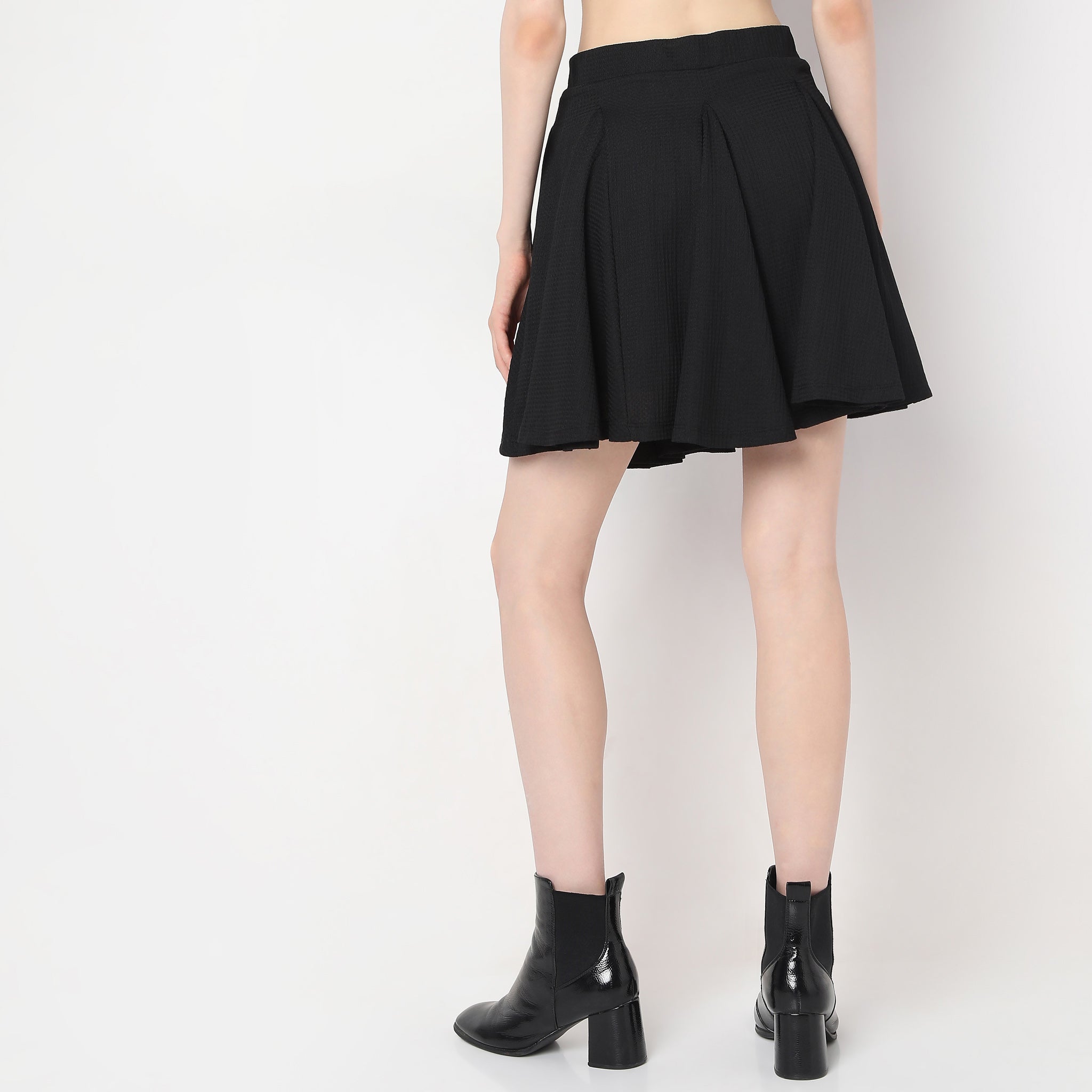Flare Fit Short Skirt for Women - High Waist Mini Skirt with Stretchy Fabric | Perfect for Casual Wear, Summer Outfits, and Night Out