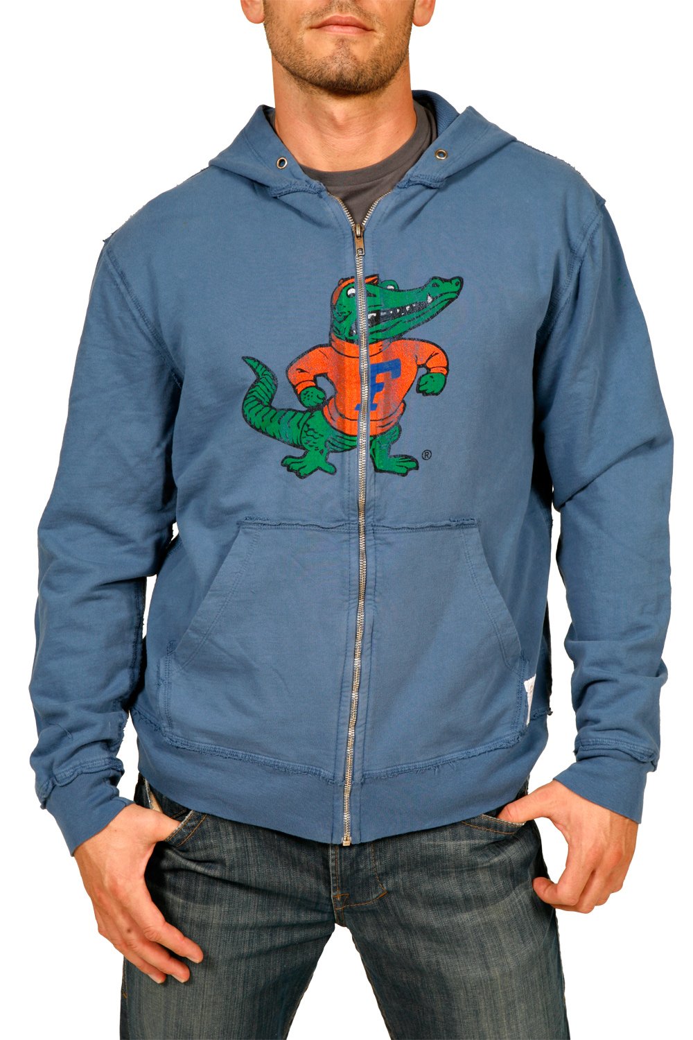 Florida Gators NCAA Men's Zip-Up Hoodie - Comfortable & Stylish College Fan Apparel for Game Day, Casual Wear & Outdoor Activities