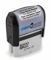 Self-Inking Endorsement Stamp for Checks - Convenient Banking & Office Use | Secure & Efficient Check Signing Tool