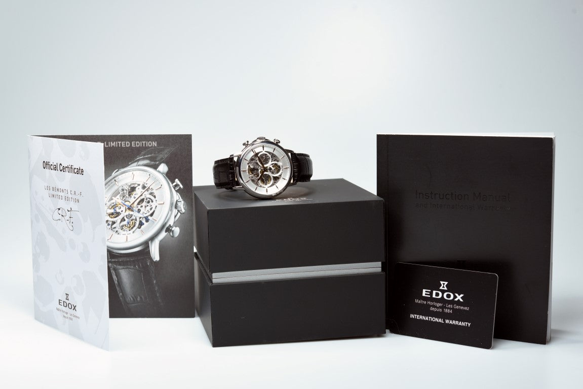 Pre-Owned Edox Les Bemonts CRF Limited Edition 95005 3 AIR Swiss Automatic Watch - Luxury Vintage Timepiece for Collectors & Special Occasions