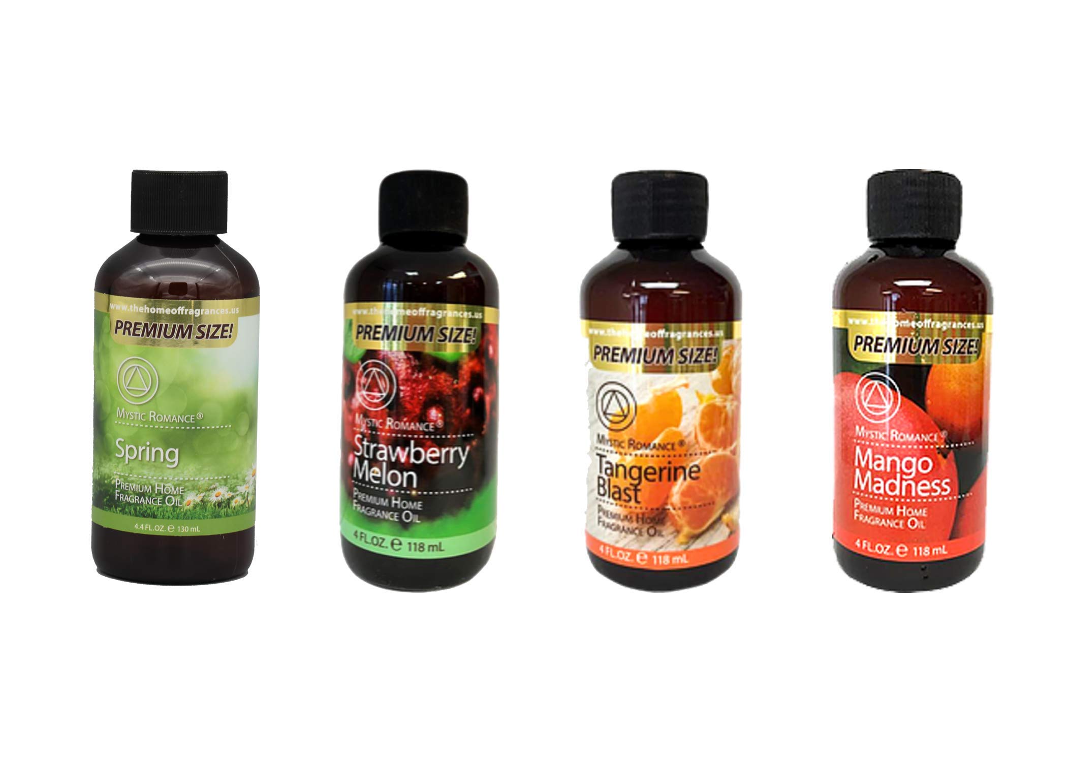 4 Pack 4oz Fragrance Oils - Premium Scented Oils for Diffusers, Candles & Soap Making - Aromatherapy Essential Oils for Home, Spa & Relaxation