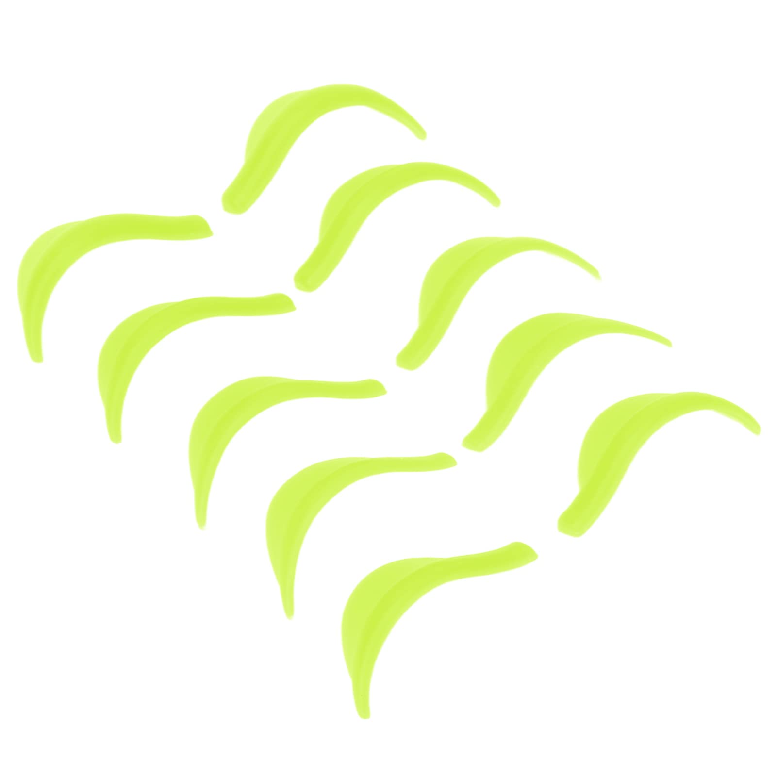 Reusable Soft Silicone Lash Lift Rods - 5 Pairs Green Eyelash Perming Curlers for Individuals | DIY Lash Styling & Professional Salon Use