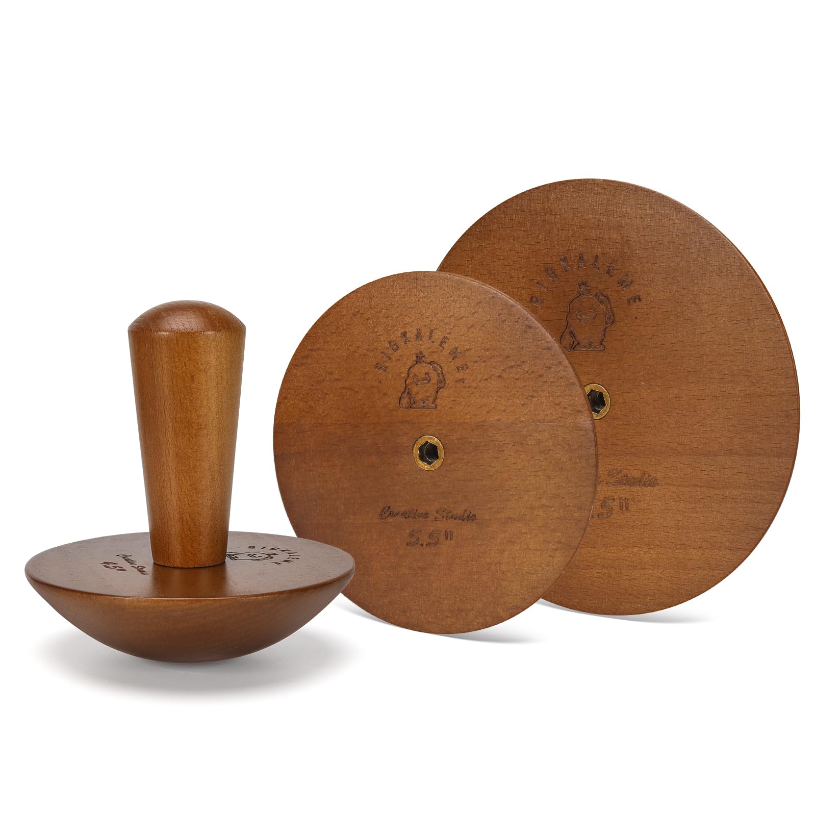 Premium Walnut Tone Pottery Molds Set - 4.5