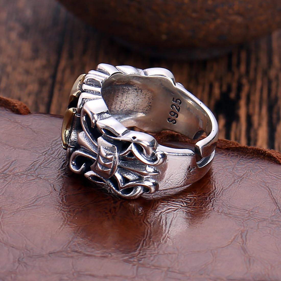 JWM Silver Plated Brass Adjustable Open Rings for Men & Women - Fashion Jewelry Gift with Exquisite Packaging - Perfect for Weddings, Parties & Everyday Wear