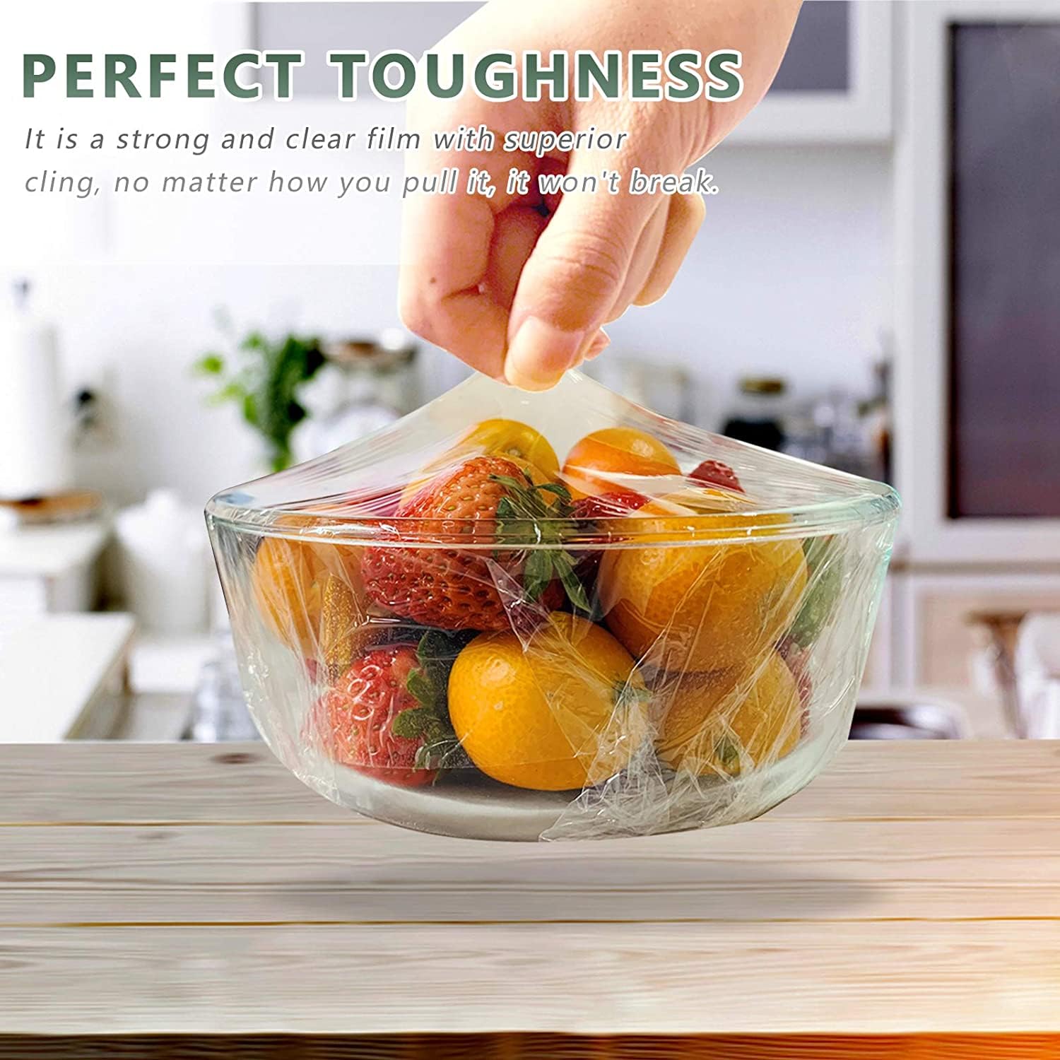 ALOUD CREATIONS Eco-Friendly Compostable Food Wrap - Biodegradable Cling Film for Fresh Food Storage & Packing | 30 Meters (98.4 Feet) | 1-Pack | Perfect for Meal Prep, Picnics & Leftovers
